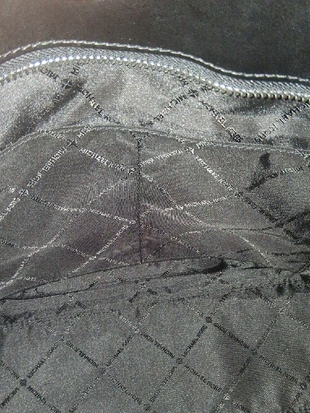 Michael Kors Black MK Logo Chain-Accent Tote 10x14x5 Approx. Measurements - Picture 10 of 13